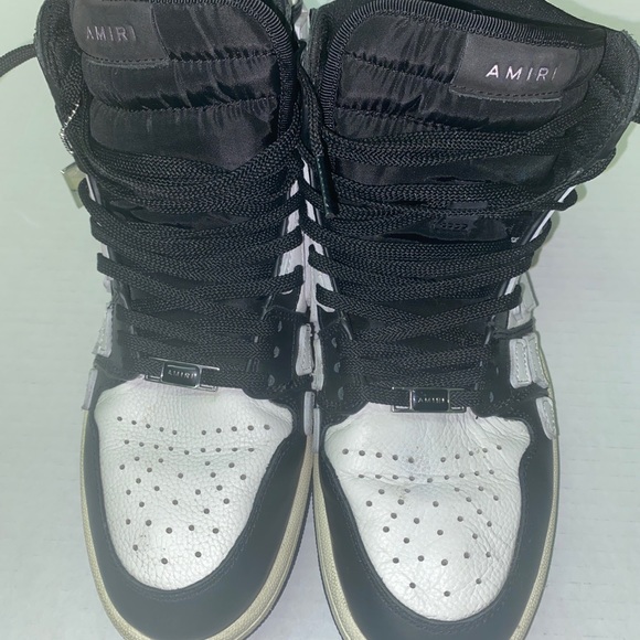 AMIRI Skel Top HI RARE Black/White US 8  EUR 41 - Picture 2 of 10